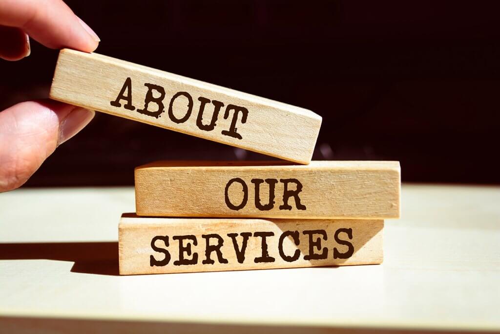 About our services image on the about us page