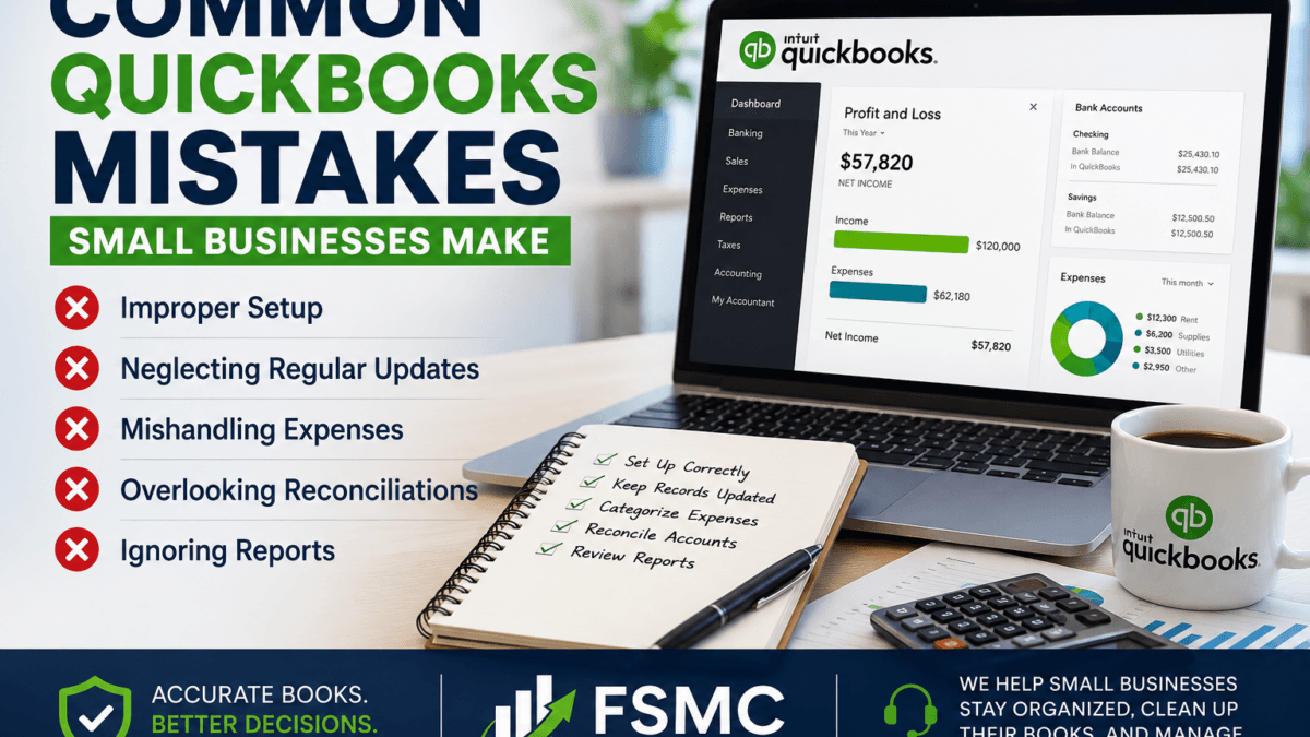 Common QuickBooks Mistakes blog feature image