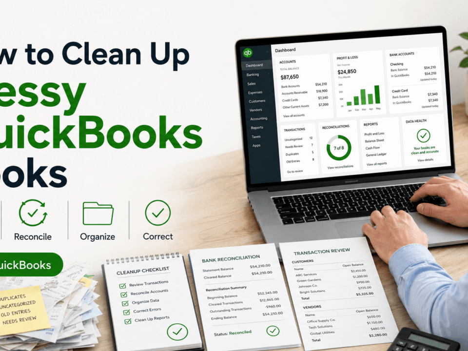 Messy QuickBooks cleanup blog feature image