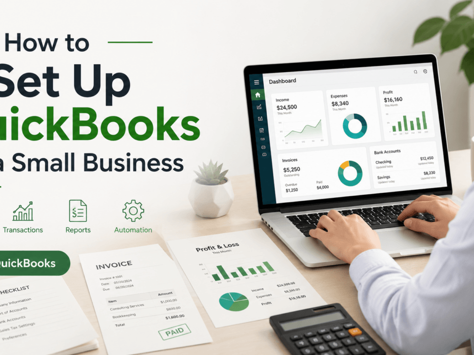 QuickBooks Setup for small business blog featured image