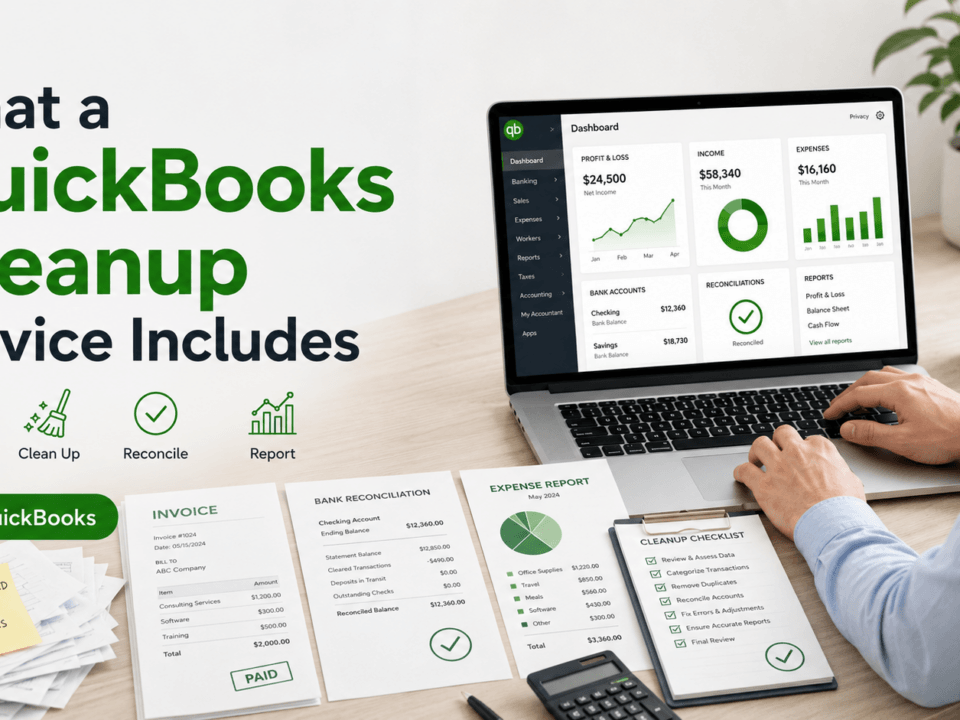 QuickBooks Cleanup Servicves by FSMC Bookkeeping Services